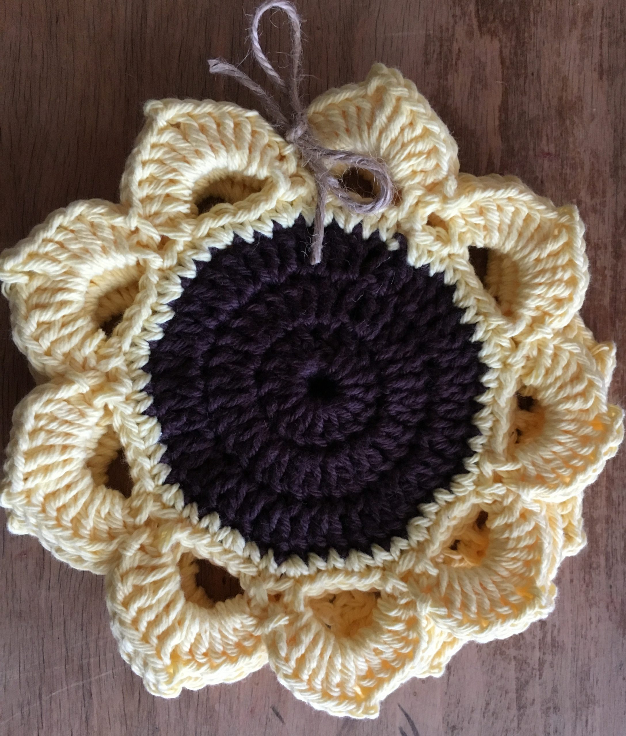 Crochet Sunflower Doily Pattern